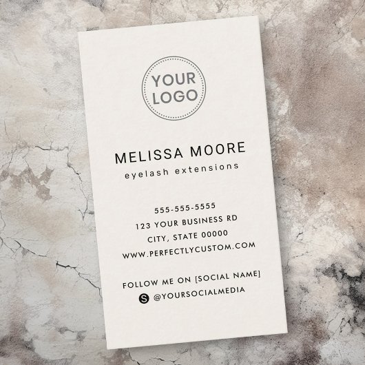 Benutzerdefiniertes Logo, modern, minimalistisch,  Visitenkarte