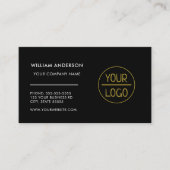 Benutzerdefiniertes Logo modern minimalistisch wei Visitenkarte (Vorderseite)
