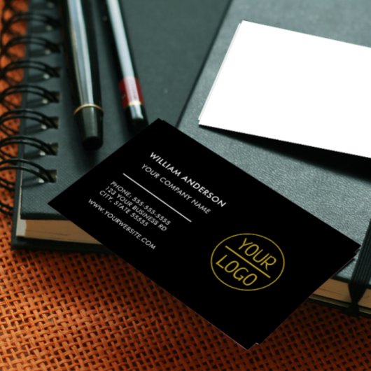 Benutzerdefiniertes Logo modern minimalistisch wei Visitenkarte