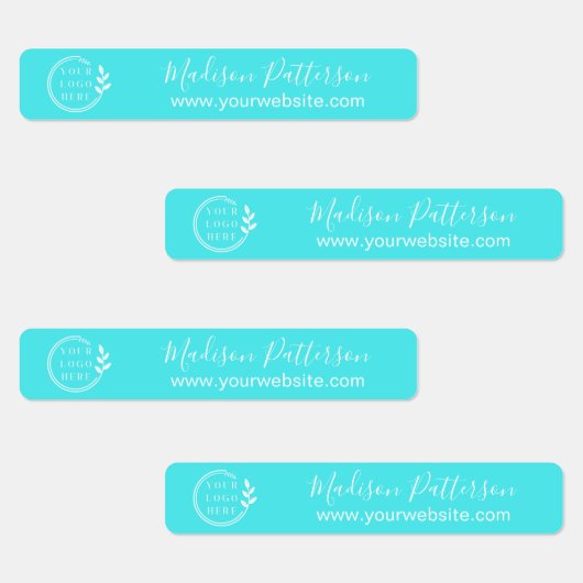 Benutzerdefiniertes Logo Modern Minimalistische So Etiketten (Gruppe)