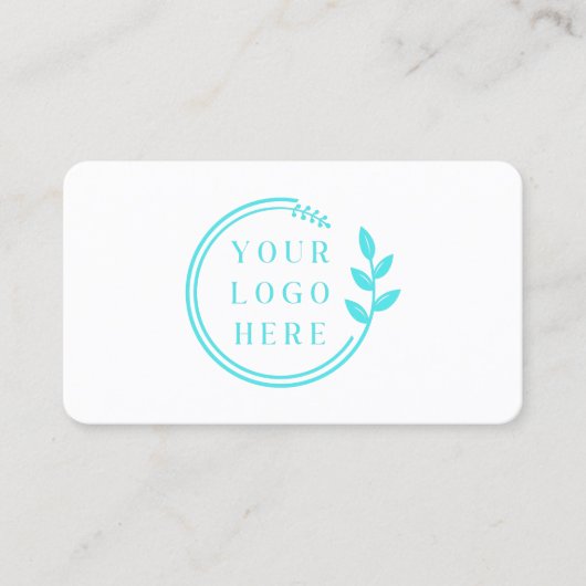 Benutzerdefiniertes Logo Modern Minimalistische So Visitenkarte (Vorderseite)