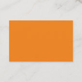 Benutzerdefiniertes Logo, modern und Orange Busine Visitenkarte (Rückseite)