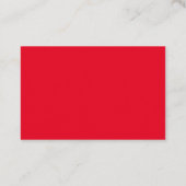 Benutzerdefiniertes Logo, modern und Red Business  Visitenkarte (Rückseite)