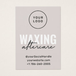 Benutzerdefiniertes Logo Modern Waxing Aftercare C