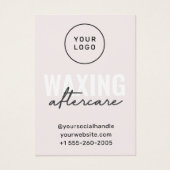 Benutzerdefiniertes Logo Modern Waxing Aftercare C (Vorderseite)