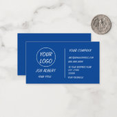 Benutzerdefiniertes Logo, modern weiß oder farblic Mitteilungskarte (Vorderseite/Rückseite Beispiel)