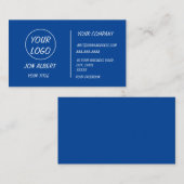 Benutzerdefiniertes Logo, modern weiß oder farblic Mitteilungskarte (Vorne/Hinten)