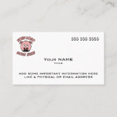 Benutzerdefiniertes Logo modern weiß Visitenkarte (Vorderseite)