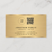 Benutzerdefiniertes Logo Moderne elegante Imitats Visitenkarte (Vorderseite)