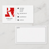 Benutzerdefiniertes Logo moderne minimalistische I Visitenkarte (Vorne/Hinten)