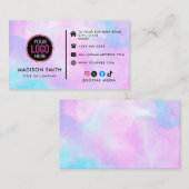 Benutzerdefiniertes Logo moderne minimalistische s Visitenkarte (Vorne/Hinten)