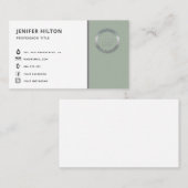 Benutzerdefiniertes Logo moderne minimalistische s Visitenkarte (Vorne/Hinten)