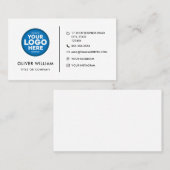 Benutzerdefiniertes Logo moderne minimalistische s Visitenkarte (Vorne/Hinten)