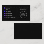 Benutzerdefiniertes Logo moderne minimalistische s Visitenkarte (Vorne/Hinten)