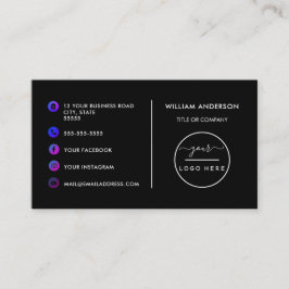 Benutzerdefiniertes Logo moderne minimalistische s Visitenkarte