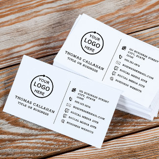 Benutzerdefiniertes Logo moderne minimalistische S Visitenkarte