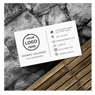 Benutzerdefiniertes Logo moderne minimalistische S Visitenkarte