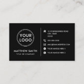 Benutzerdefiniertes Logo moderne minimalistische s Visitenkarte (Vorderseite)