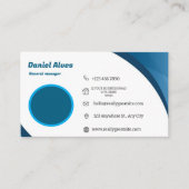 Benutzerdefiniertes Logo moderne minimalistische s Visitenkarte (Vorderseite)