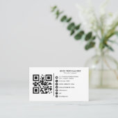 Benutzerdefiniertes Logo moderne minimalistische s Visitenkarte (Stehend Vorderseite)