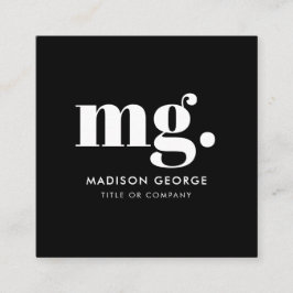 Benutzerdefiniertes Logo Moderner QR-Code für Mini Quadratische Visitenkarte