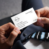 Benutzerdefiniertes Logo Moderner QR-Code für Mini Visitenkarte