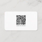 Benutzerdefiniertes Logo Moderner QR-Code für Mini Visitenkarte (Rückseite)
