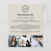 Benutzerdefiniertes Logo Modernes Berufliches Gesc Flyer (Vorne)