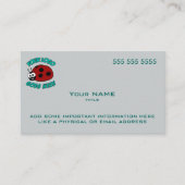 Benutzerdefiniertes Logo Modernes Blau Visitenkarte (Vorderseite)