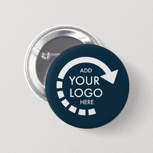 Benutzerdefiniertes Logo Modernes Corporate Busine Button (Vorne & Hinten)