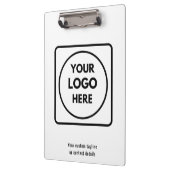 Benutzerdefiniertes Logo Modernes minimalistisches Klemmbrett (Links)