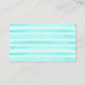 Benutzerdefiniertes Logo Modernes Minimalistisches Visitenkarte (Rückseite)