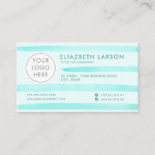 Benutzerdefiniertes Logo Modernes Minimalistisches Visitenkarte (Vorderseite)