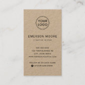 Benutzerdefiniertes Logo, modernes, vertikales Kra Visitenkarte (Vorderseite)