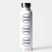 Benutzerdefiniertes Logo-Muster auf Weiß Trinkflasche (Links)