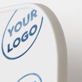 Benutzerdefiniertes Logo-Muster auf weißem, zweise Pickleball Schläger (Linke Seite)