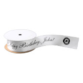 Benutzerdefiniertes Logo-Muster und Text Satinband (Spule)