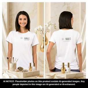 Benutzerdefiniertes Logo Nail Tech Arbeitshemd Per T-Shirt