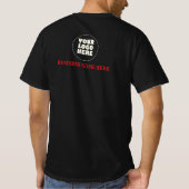 Benutzerdefiniertes Logo | Name, Fliegende Hexe un T-Shirt (Rückseite)