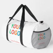Benutzerdefiniertes Logo & Name Stylische Duffle B Bag (Rechte Ecke)