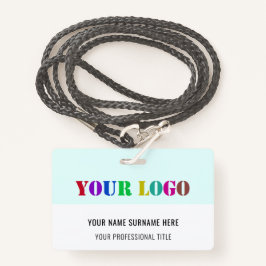 Benutzerdefiniertes Logo, Name und Personalisierte Ausweis