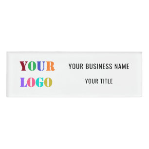 Benutzerdefiniertes Logo, Name und Titel Personali Namenschild