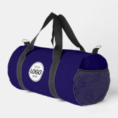 Benutzerdefiniertes Logo/ Name/ Website Blaues Fit Duffle Bag (Rechte Ecke)