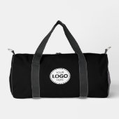 Benutzerdefiniertes Logo/ Name/ Website Schwarze T Duffle Bag (Vorderseite)