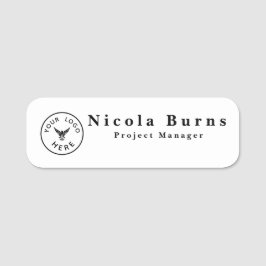 Benutzerdefiniertes Logo Namensschild | Minimalist