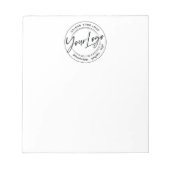 Benutzerdefiniertes Logo Notizblock (Vorderseite)