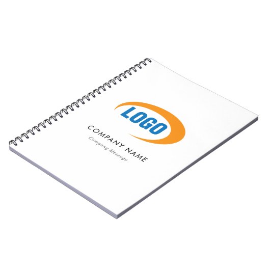 Benutzerdefiniertes Logo Notizblock (Linke Seite)