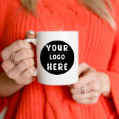 Benutzerdefiniertes Logo oder Bild für Unternehmen Jumbo-Tasse