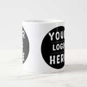Benutzerdefiniertes Logo oder Bild für Unternehmen Jumbo-Tasse (Vorderseite)