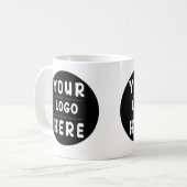 Benutzerdefiniertes Logo oder Bild für Unternehmen Kaffeetasse (Vorderseite Links)